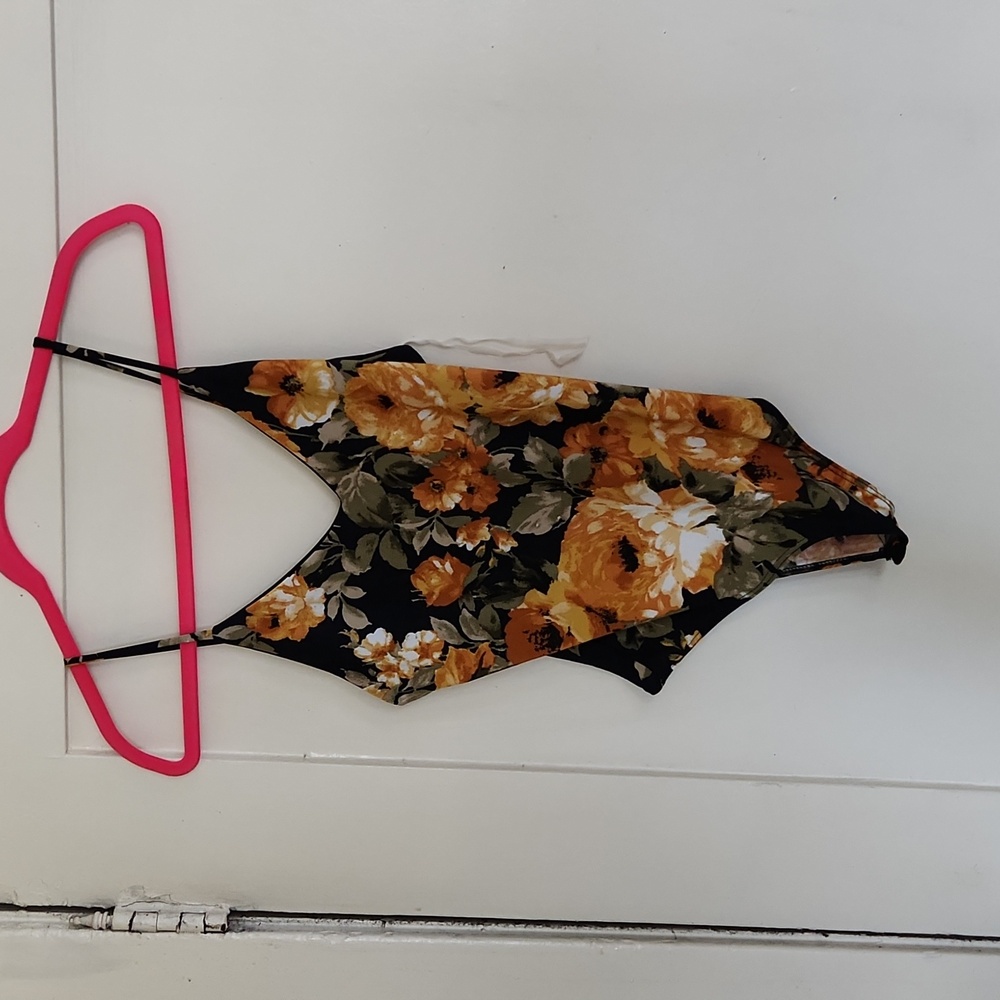 Floral bodysuit.